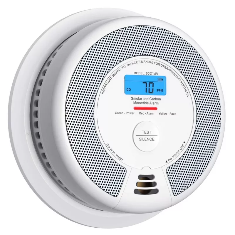 Detector inalámbrico interconectado de humo y monóxido de carbono X-Sense SC07-MR con batería de 10 años