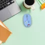 INCA ratón inalámbrico 1200DPI/3 botones/2.4GHz USB-A Weeny Emoji azul (IWM-245RM)