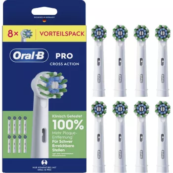 Braun Oral-B Pro CrossAction cabezales de cepillo de repuesto pack de 8 994040