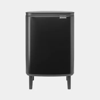 Brabantia BO cubo de basura HI 12 L negro mate