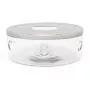 Bredemeijer calienta teteras Minuet cristal + plato inox 15,1 cm plateado