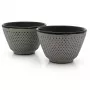 Bredemeijer tazas de té Jang 78x53mm, hierro fundido, gris, juego de 2