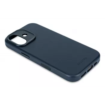 Decoded Funda trasera de piel para iPhone 17 con MagSafe - Navy Shadow