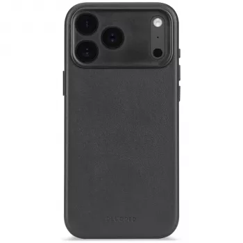 Decoded Funda trasera de piel para iPhone 17 Pro con MagSafe (Negro)