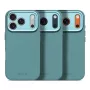 Decoded AntiMicrobial Funda trasera de silicona para iPhone 17 Pro con MagSafe - Retro Blue