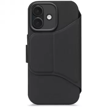 Decoded Textured Silicona Cartera desmontable para iPhone 17, compatible con MagSafe, Phantom Black