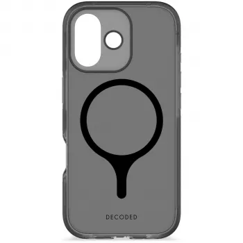 Decoded DropTec Trasera Transparente para iPhone 17 con MagSafe (Frosted Black)