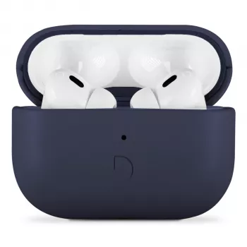 Funda AirCase Pro de piel Decoded para AirPods Pro 3 Navy