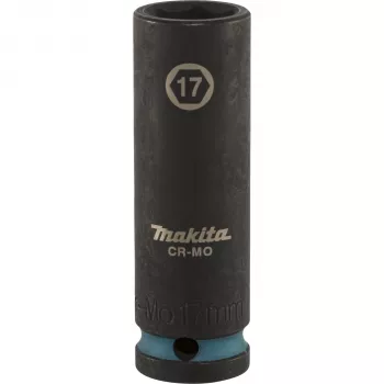 Makita llave de vaso de impacto de 1/2 pulgada 17 mm, Black Phosphate (E-16477)
