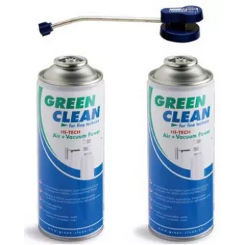 Green Clean GS-2051 Limpiador de aire comprimido para limpieza de equipos - zonas de difícil acceso - 400 ml - azul, verde, blanco - 135 mm - 200 mm