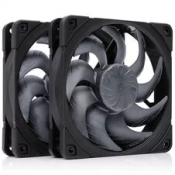 Noctua NF-A12x25 G2 PWM Sx2-PP chromax.black Ventilador de caja 120 mm (pack de 2, negro)