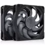 Noctua NF-A12x25 G2 PWM Sx2-PP chromax.black Ventilador de caja 120 mm (pack de 2, negro)