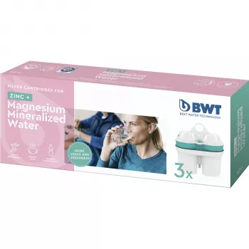 BWT 814453 Pack de 3 cartuchos filtrantes de agua con enriquecimiento de magnesio