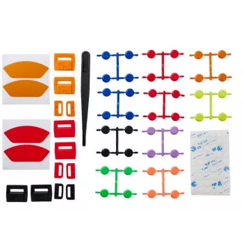 Asetek SimSports Colour Kit para pedales Forte - elastómeros de freno y muelles de acelerador