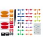 Asetek SimSports Colour Kit para Forte Pedals – elastómeros de freno y muelles del acelerador
