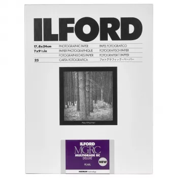 Papel de ampliación en blanco y negro ILFORD Multigrade RC Deluxe Brillante 18x24 cm 25 hojas
