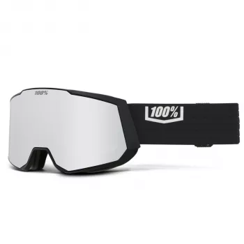 100% Snowcraft XL Gafas de esquí Black HiPER Silver Mirror