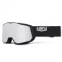 100% Snowcraft XL Gafas de esquí Black HiPER Silver Mirror