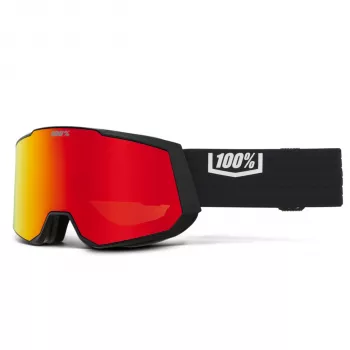 100% Snowcraft XL Gafas de esquí Black Red ML Mirror