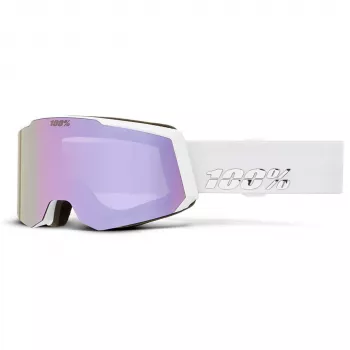 100% Snowcraft S Gafas de esquí White HiPER Lavender Mirror