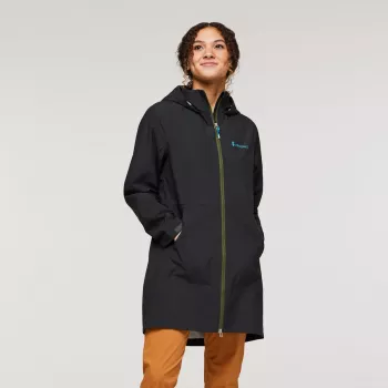 Cotopaxi Cielo Rain Trench mujer impermeable - All Black, Talla S