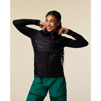 Cotopaxi Capa Hybrid Insulated Hooded Jacket mujer - Cotopaxi Black, Talla S