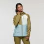 Chaqueta impermeable con capucha Cotopaxi Impermeo 3L - Moss/Sea Spray - XS