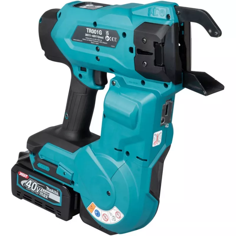 Atadora de armaduras a batería Makita TR001GZ XGT 40V Max (negro/azul, herramienta sin batería)