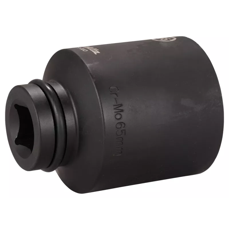 Makita llave de vaso de impacto con accionamiento de 1 pulgada 65 mm 6 puntas Cr-Mo negro fosfatado E-24810