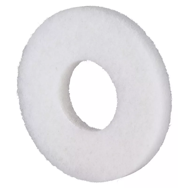 Almohadilla de pulir de fieltro Makita 1914S5-9 para fregadora/pulidora a batería PS001G, 200 mm, blanco