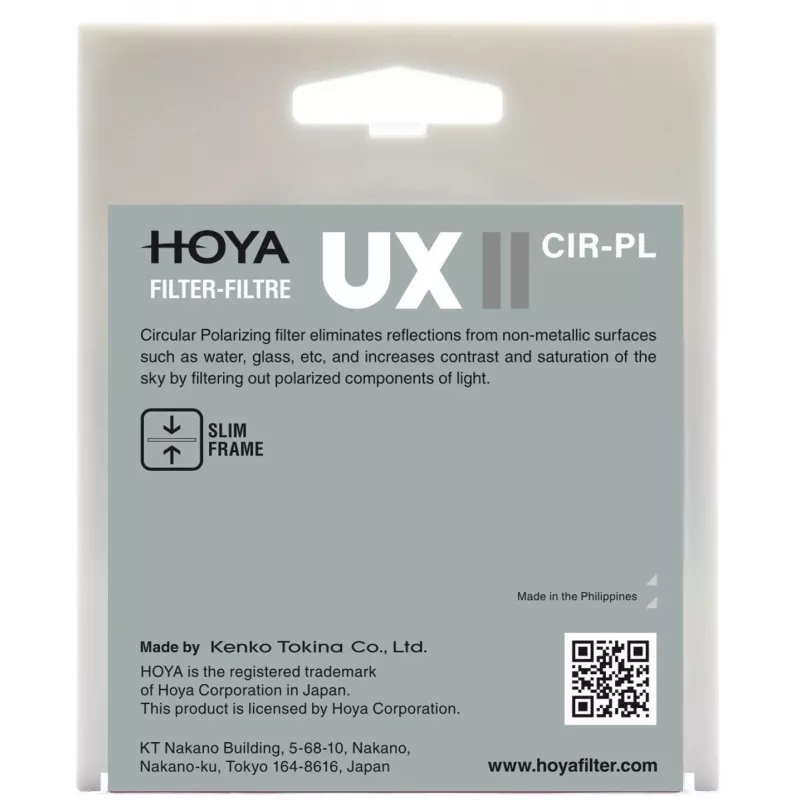 Hoya UX II CIR-PL 72 mm filtro polarizador circular