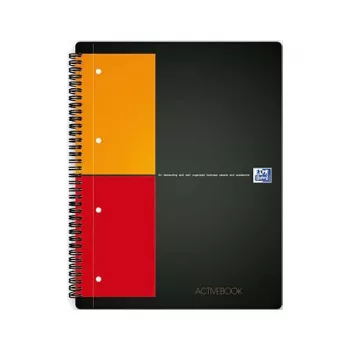ELBA Activebook cuaderno A4 cuadriculado negro 80 hojas