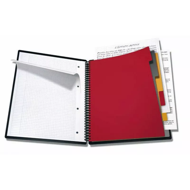 ELBA Organiser Book - 80 hojas - negro - A4 - encuadernación en espiral - 245 mm - 310 mm