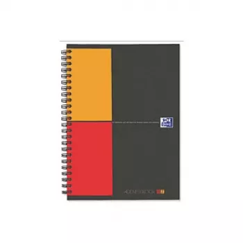 Oxford Touch cuaderno A5 rayado 80 hojas gris naranja rojo