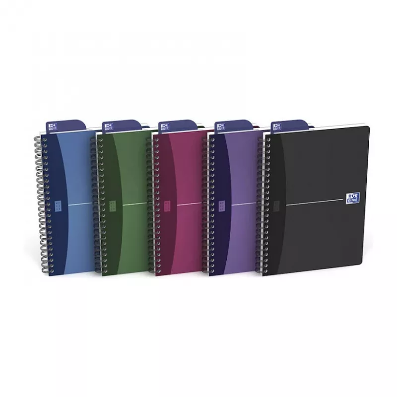 ELBA Oxford Office cuaderno A5 encuadernación en espiral 90 hojas gris