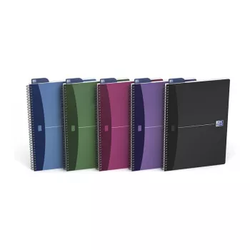 ELBA 100101918 separador A4 90 hojas azul verde gris rosa violeta