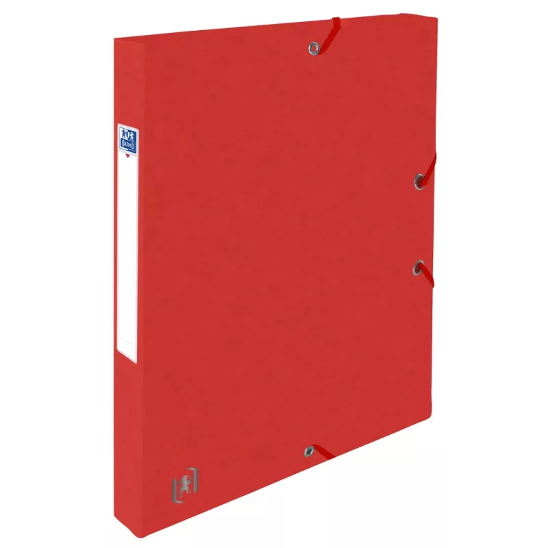 Oxford TOP FILE+ Caja Portadocumentos A4 2,5 cm Rojo