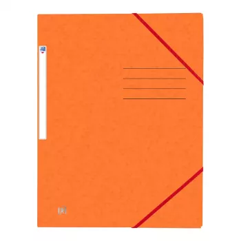 Oxford TOP FILE+ Carpeta con Goma A4 Naranja - Material de Oficina