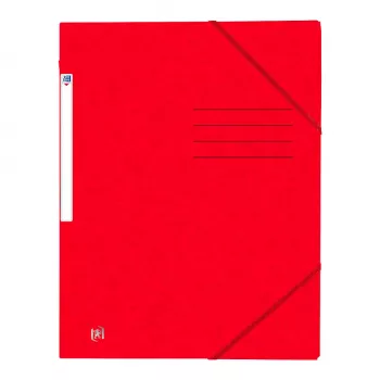 Oxford TOP FILE+ Carpeta con Goma A4 Rojo 400116267