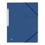 Oxford TOP FILE+ Carpeta con Goma A4 3 Solapas Azul Oscuro 400116325