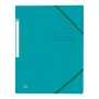 Oxford TOP FILE+ Carpeta Portadocumentos con Esquinas Elásticas A4 3 Solapas Aqua 400116326