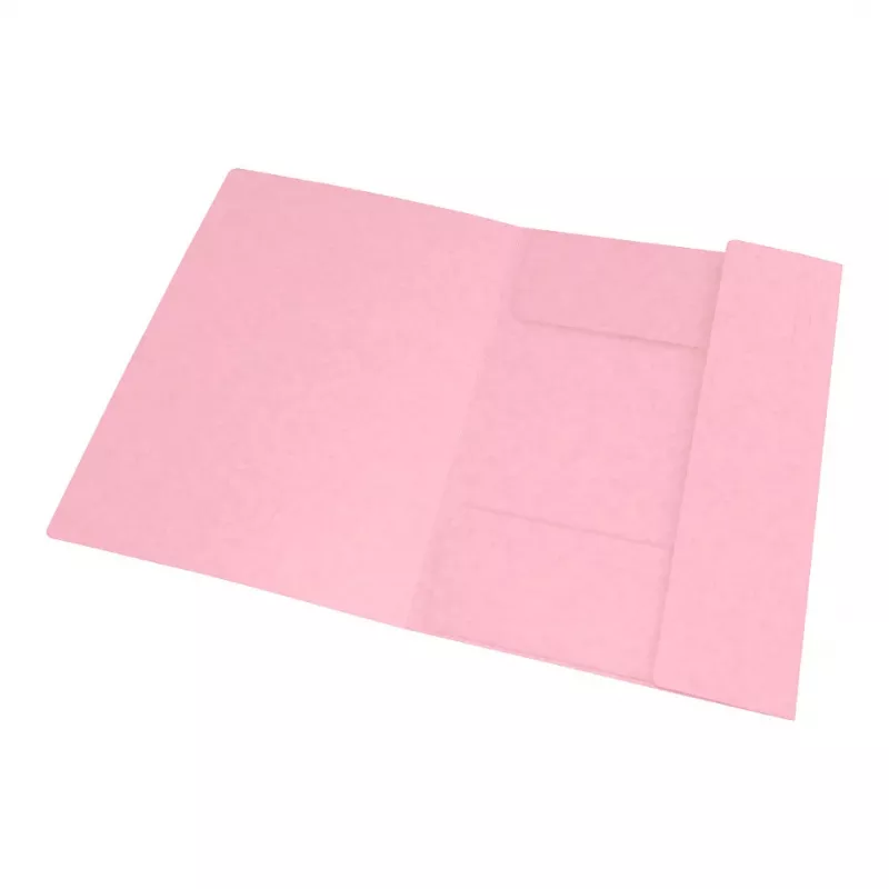 Oxford TOP FILE+ Carpeta con Goma A4 3 Solapas Rosa Pastel 400116353