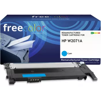 Freecolor cartucho de tóner compatible HP W2071A cian con chip 1000 páginas