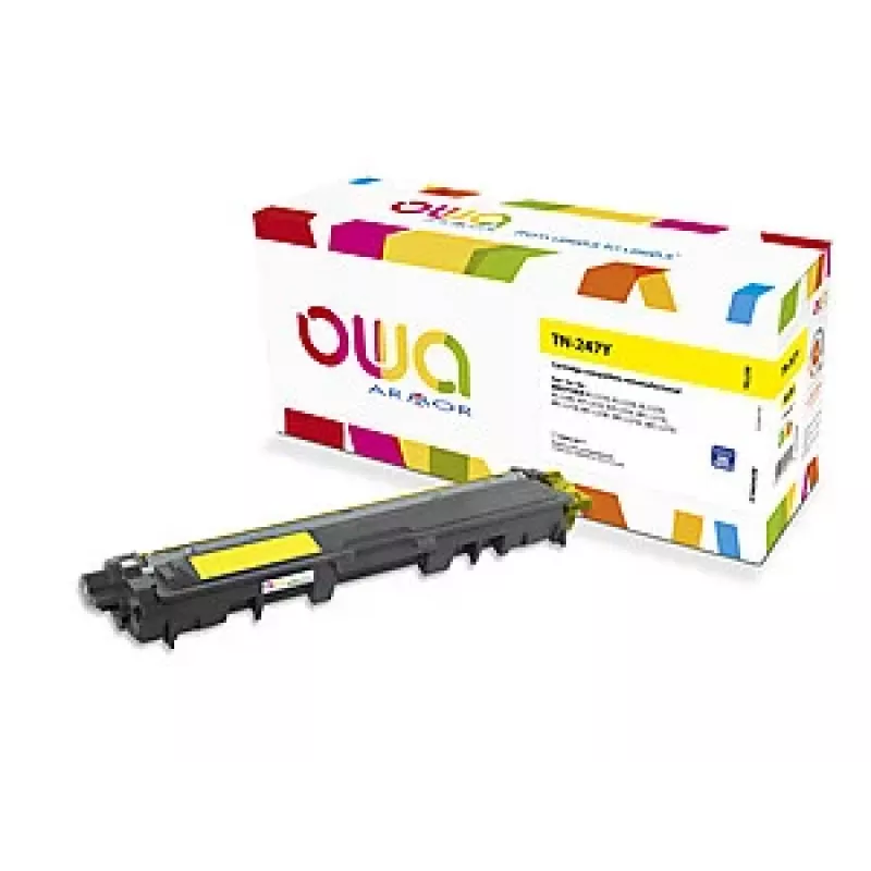 ARMOR OWA Tóner compatible Brother TN-247Y amarillo (2300 páginas) con chip