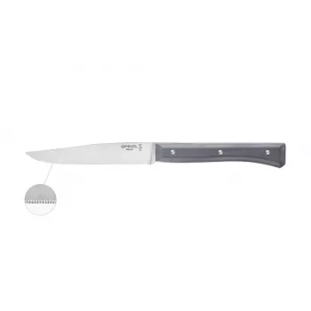 Opinel Set de 4 cuchillos de mesa Facette, gris pizarra