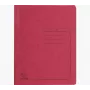 Exacompta 25 carpetas de anillas cartón rojo DIN A4