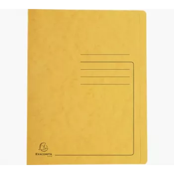 Exacompta Colorspan carpeta de anillas A4 amarillo 355 g/m² cartón fijación flexible