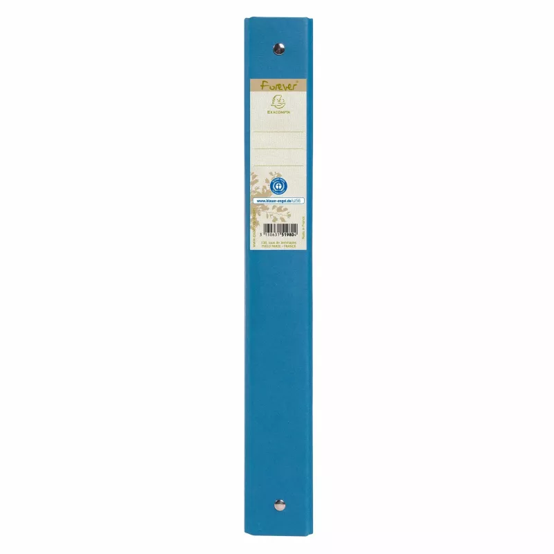Exacompta Forever archivador de anillas A4, 4 anillas 30 mm, 100 % reciclado, azul (51981E)