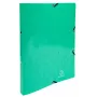 Exacompta Iderama archivador de anillas A4, 2 anillas 15 mm, con goma, verde oscuro (8701596)