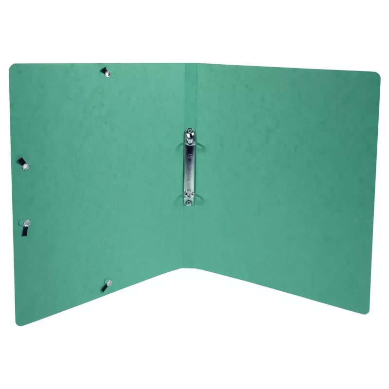 Exacompta Iderama archivador de anillas A4, 2 anillas 15 mm, con goma, verde oscuro (8701596)